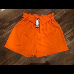 Paper Bag High Waisted Shorts